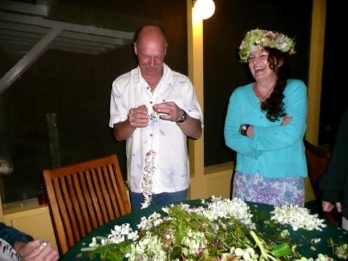 Lei making